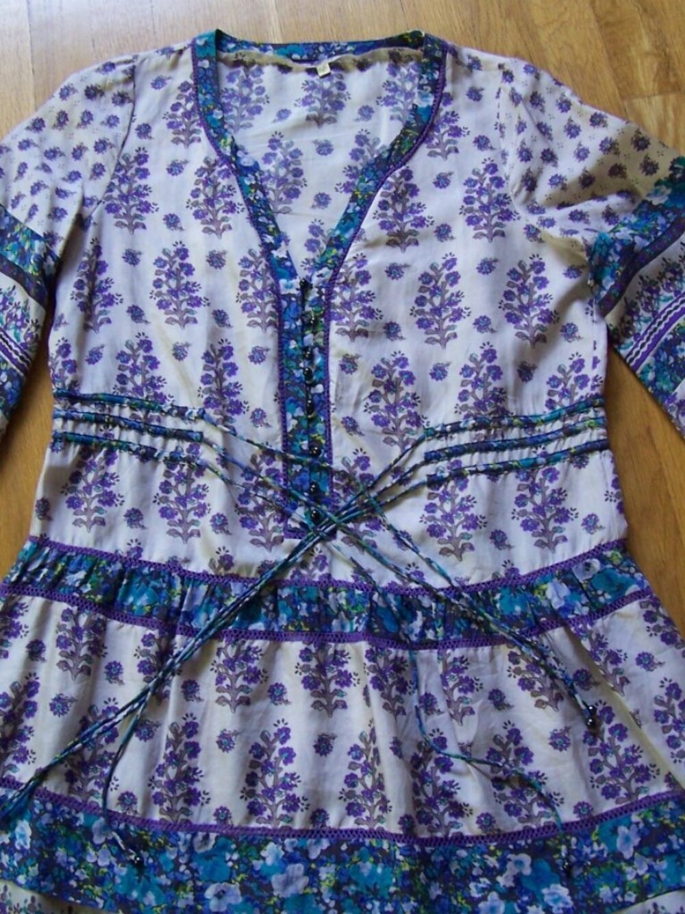 Silk Peasant Dress Size 6